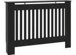 Vidaxl Rivestimento Per Radiatori Nero 112X19X81,5 Cm Mdf