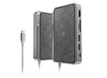 Alogic ULDWAV-SGR Alogic Dockingstation USB-C Ultra Wave Mit Wless Charge Grau