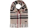 Fraas Sciarpa Cashmink® Scarf With Fraas Plaid Beige