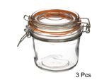5 Five Simply Smart EinmachgläSer 3Er-Set Mit Silikondichtung Und BüGelverschluss, MarmeladengläSer, Glas, 325 Ml, 146692