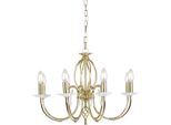 Casa Padrino Lampadario Barocco In Ottone Ø 65 X H. 46 Cm - Elegante Lampadario Da Salotto - Lampadario In Stile Barocco