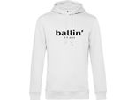 Felpa Con Cappuccio Ballin Est. 2013 Basic Bianco - Taglia M