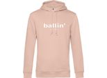 Ballin Est. 2013 Felpa Con Cappuccio Basic Rosa - Taglia M