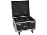 Roadinger Flightcase 4X Akku Ip Par 7 Qcl Wdmx Con Funzione Di Ricarica