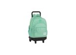 Blackfit8 Safta Zaino Scolastico Con Trolley E Schienale Imbottito Turchese, 330X220X450Mm Safta