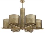 Casa Padrino Lampadario In Ottone Antico Ø 109 X H. 55,5 Cm - Lampadario Moderno In Metallo - Collezione Luxury