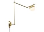 Nordlux Contina Lampada Da Lettura Flessibile A Parete, Variante: Ø 100 X 372 X 736 Mm, 5 W, G9, Ottone