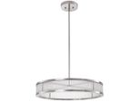 Casa Padrino Lampadario A Led Argento/Bianco Ø 70 X H. 15 Cm - Lampadario Moderno Rotondo Dimmerabile - Qualità