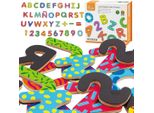 Set Magnetico Di Lettere E Numeri In Legno Viga