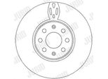2X Disco Freno Jurid 562297JC Per Opel Corsa D Hatchback (S07) Adam (M13)