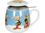 KöNitz Asterix Portion Magique Becher, Mit Sieb Und Deckel, Becher, Tasse, Kaffeetasse, Porzellan, 300 Ml, 11 5 143 2385