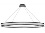 Casa Padrino Lampadario A Led Color Bronzo/Bianco Ø 139 Cm - Lampadario Moderno Rotondo - Lampadario Da Salotto - Lampadario Per Hotel