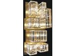 Casa Padrino Applique Led Di Design In Cristallo Oro Opaco 26 X H. 63 Cm - Collezione Luxury