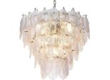Casa Padrino Lampadario Argento Ø 62 X H. 53 Cm - Nobile Lampadario Per Hotel E Ristoranti - Qualità