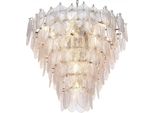 Casa Padrino Lampadario Argento Ø 82 X H. 69 Cm - Nobile Lampadario Per Hotel E Ristoranti - Qualità
