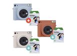 Fujifilm 70100148679 Fujifilm Instax Square Sx 1 Film-Set Sofortbildkamera Orange