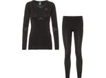 Odlo Set Long Fundamentals Performa - Nero - Odlo Graphite Grey, Taglia:Xl