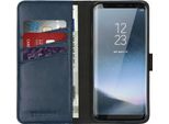 Custodia Per Samsung Galaxy S8 - Vera Pelle - Custodia Selencia Flip Flap - Blu