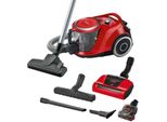 Aspirapolvere, Bosch BGS41PET1 Serie 6, Aspirapolvere Senza Sacco, Proanimal, Tecnologia Senza Sacco, Spazzola Airturbo Plus, Rosso