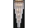 Casa Padrino Lampada Da Parete Barocca A Led Oro 30 X 30 X H. 80 Cm - Lampada Da Parete In Stile Barocco - Nobile E Magnifica
