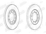 2X Disco Freno Jurid 562537JC Per Ford Transit MK-7 Furgone Transit MK-7 Autobus
