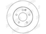 2X Disco Freno Jurid 561696JC 43 5Mm 9 84Kg 284Mm