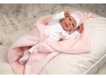 PuñEcas Arias - Bambola Reborn 45 Rosa Con Coperta, Multicolore (98020