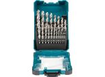 Makita 19-Tlg. HSS-G Bohrerset HSS-G - Metall - 19 Teilig - 1 - 10 Mm