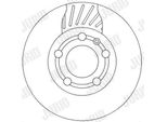 2X Disco Freno Jurid 562307JC Per Skoda Fabia Ii Hatchback (542) Fabia (6Y2)