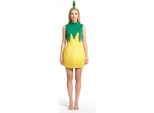 Costume Da Donna Ananas Dolce Frutta Giallo-Verde - Taglia Unica