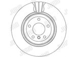 2X Disco Freno Jurid 562334JC Per Bmw 3 Touring (E91) 3 Sedan (E90) 67Mm