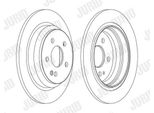 2X Disco Freno Jurid 562263JC Per MERCEDES-BENZ Viano (W639) 53Mm 296Mm