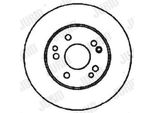 2X Disco Freno Jurid 561333JC Per MERCEDES-BENZ 190 (W201) 53 5Mm 258Mm
