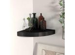 Vidaxl Scaffale Scorrevole Ad Angolo Nero 25X25X3,8 Cm Mdf