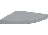 Vidaxl Scaffale Scorrevole Ad Angolo Grigio 35X35X3,8 Cm Mdf