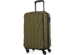 Suitline - Bagaglio A Mano Leggero 55X35X20 Cm Trolley Aereo 34 L Bagaglio A Mano Valigia Cabina Leggera 4 Ruote Bagaglio A Mano Tsa ,Avocado