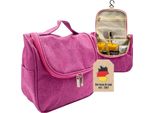 Borsa Da Viaggio Per Cosmetici Intirilife In Rosa - Borsa Per Cosmetici Da Toilette Con Maniglia Per Il Trasporto E Cerniera, Perfetta Per I Viaggi, Le Vacanze E Molto Altro. - Valigetta Organizer Per Make Up Borsa Da Toilette