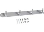 Intirilife Appendiabiti In Acciaio Inox Modello B - 4 Ganci - Appendiabiti Appendiabiti Appendiabiti In 5 Diversi Design