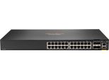 Hewlett Packard Enterprise Aruba 6200F 24G Class4 Poe 4SFP+ 370W Connessione Ethernet Gigabit L3 Gestita (10/100/1000), Con Supporto Di Alimentazione Tramite Ethernet (Poe) 1U Nero