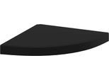 Vidaxl Scaffale Scorrevole Angolare Nero 35X35X3,8 Cm Mdf