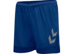 Hummel Lead Poly Shorts Damen, Blu Vero, Xs