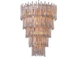 Casa Padrino Lampadario Grigio / Ottone Ø 58 X H. 76 Cm - Lampadario Nobile Per Hotel E Ristoranti - Mobili