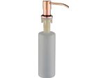 Dosatore Di Sapone Da Incasso, Dosatore Di Sapone Per Lavello, Oro Rosa, 500 Ml, Dosatore Di Detersivo Dropp