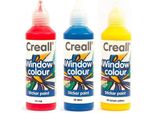 3 Colori Riposizionabili Per Finestre 80 Ml - Giallo Limone-Rosso-Blu Scuro