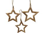 Boltze Home Decorazione A Forma Di Stella, 3 Pezzi