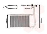 Van Wezel 18006645 Scambiatore Di Calore Riscaldamento Interno Radiatore Per Ford Transit Mk7 Furgone (V363, Fcd, Fdd) Transit Custom V362 Furgone (Fy, Fz)