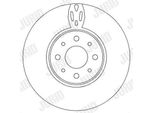 2X Disco Freno Jurid 562295JC Per Fiat Bravo Ii (198) Stilo (192) 43 5Mm 281Mm