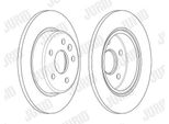 2X Disco Freno Jurid 563143JC Per Opel Astra K Sports Tourer (B16) 44Mm 8 31Kg