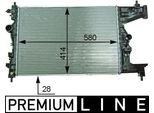 Mahle Cr 2114 000P Radiatore Radiatore Acqua Radiatore Motore Per Opel Astra J Sports Tourer (P10) Astra J Astra J Gtc (P10) Astra J Berlina Per Vauxhall