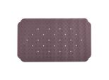 Tappeto Doccia Spirella "Ruby"" Tappeto Doccia Antibatterico Antiscivolo Con Ventose - Rosso Scuro/Prugna - Ca. 70 X 40 Cm - Gomma Naturale"